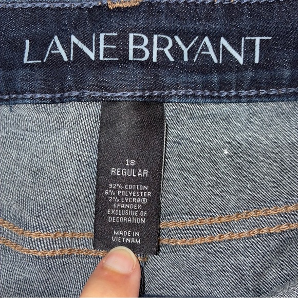Lane Bryant Mid Rise Boot Jeans Bootcut Dark Wash Stretch Denim Size 18 - Picture 7 of 7